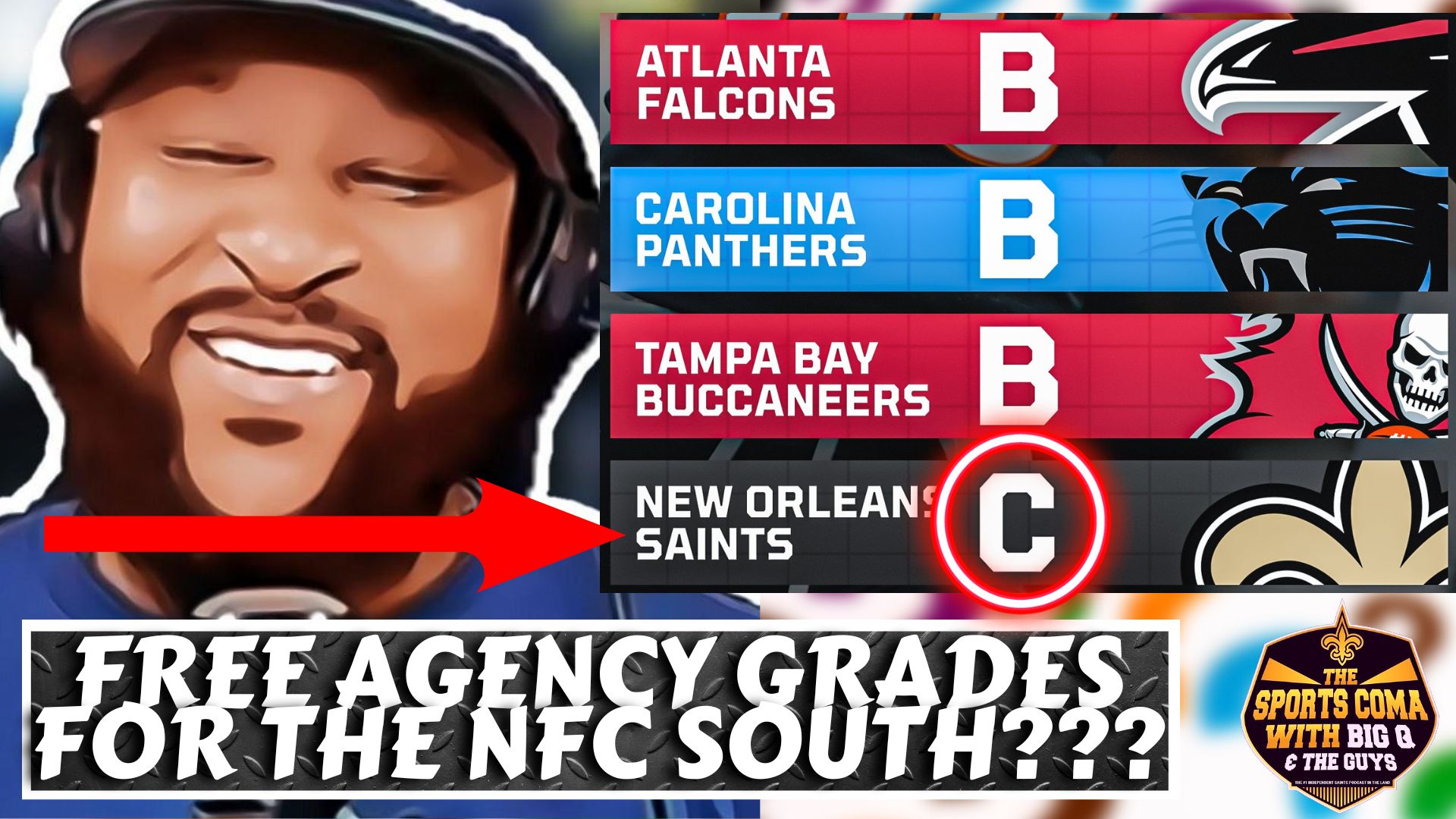 PFF NFC South Free Agency Grades : r/buccaneers