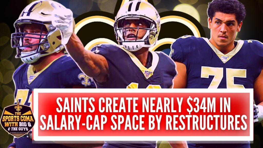 Saints create nearly $34M in salary-cap space restructurings