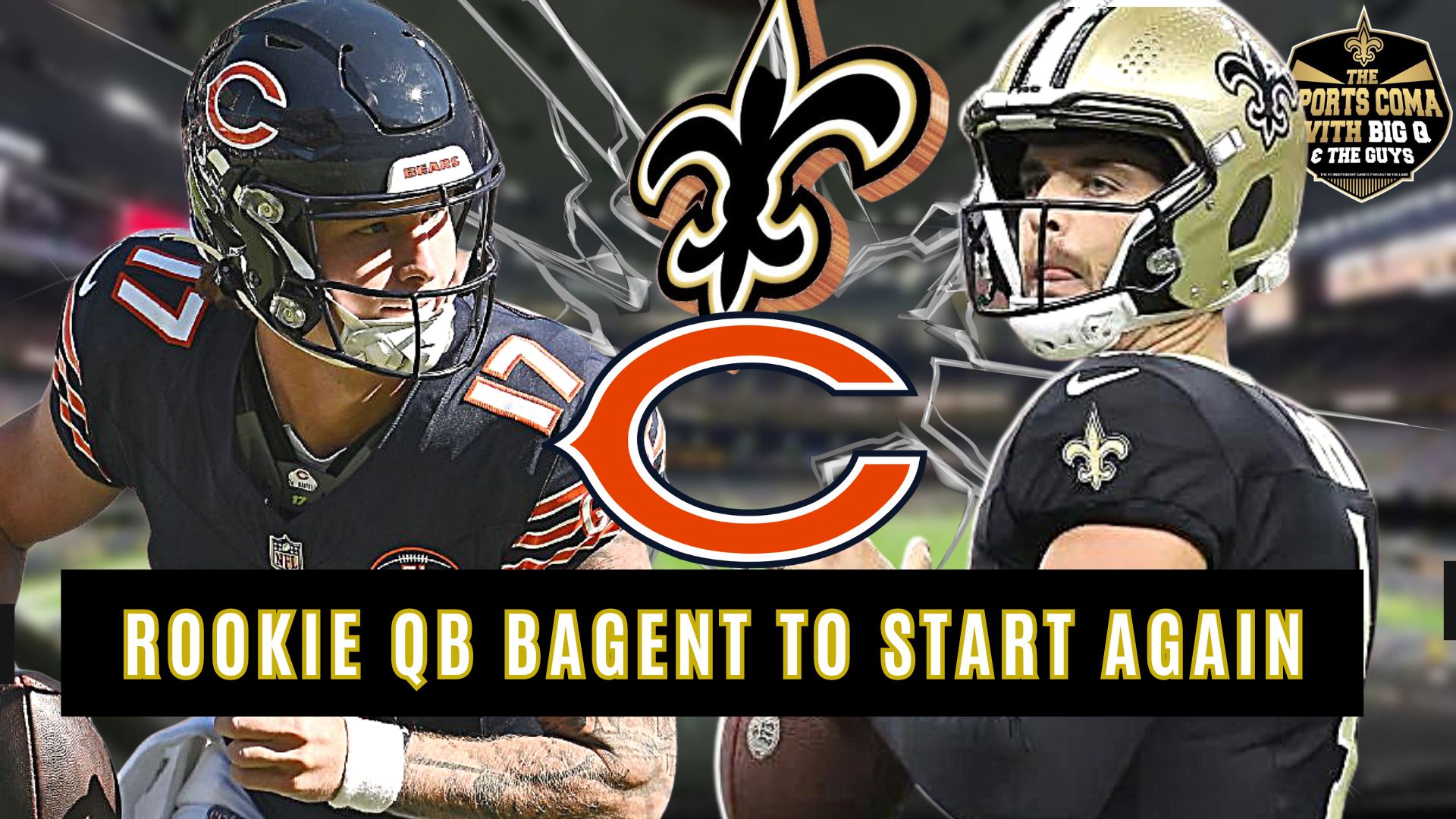 Bears' QB Bagent Steps in for Injured Fields Against Saints