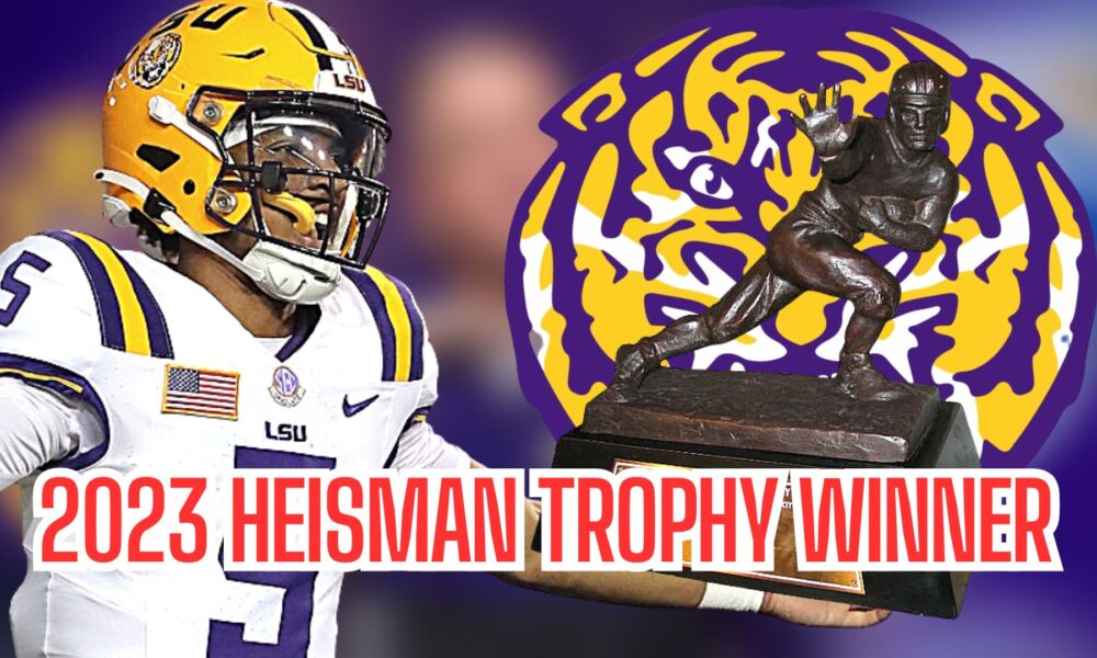 LSU quarterback Jayden Daniels clinches Heisman Trophy in historic win