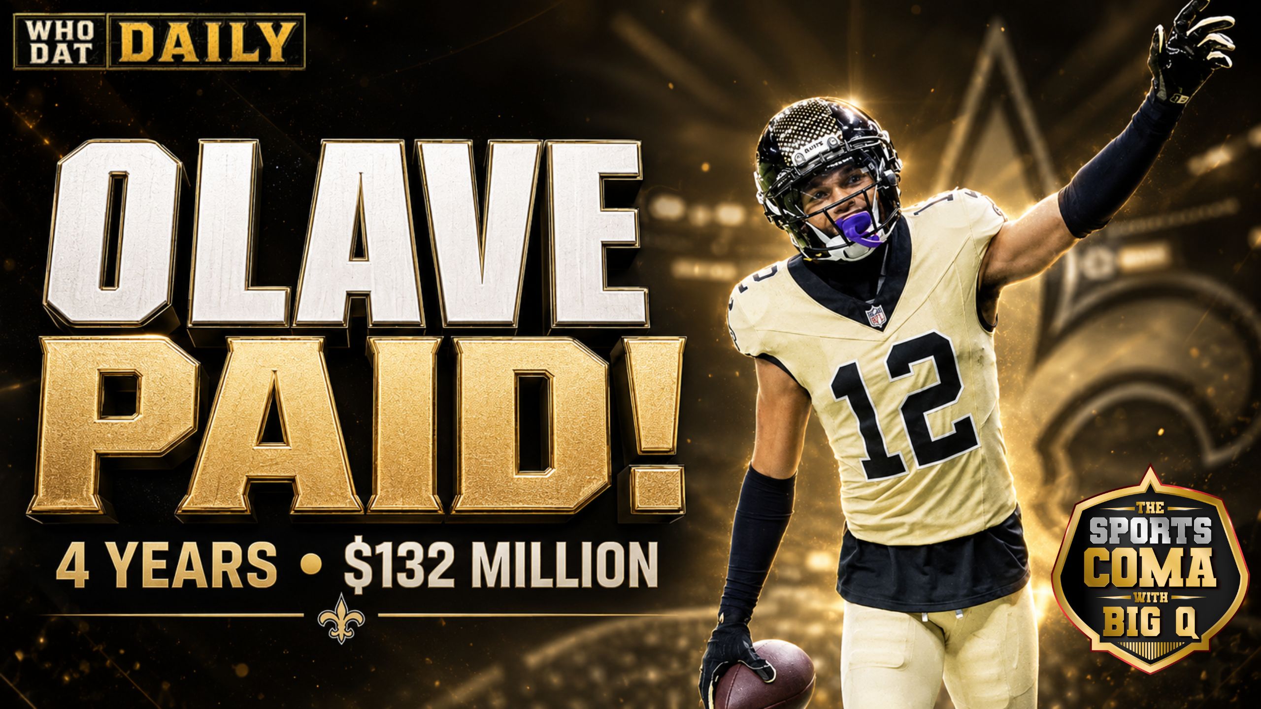 hris Olave extension keeps the All-Pro receiver with the New Orleans Saints through 2030