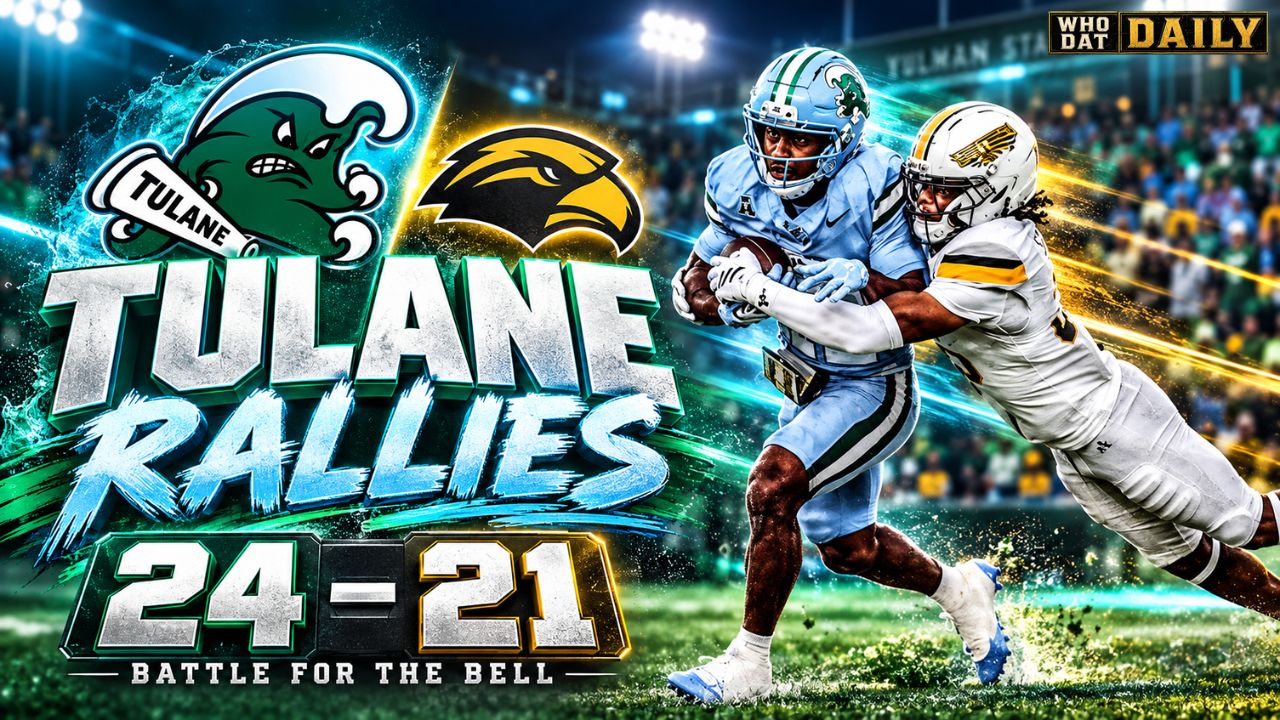 Tulane running back Maurice Turner breaks into the open field against Southern Miss at Yulman Stadium.