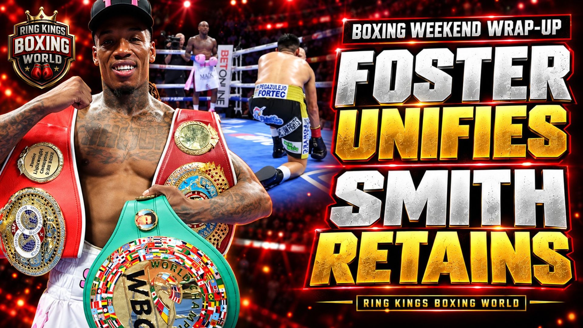 O’Shaquie Foster after his victory over Emanuel Navarrete in San Antonio.