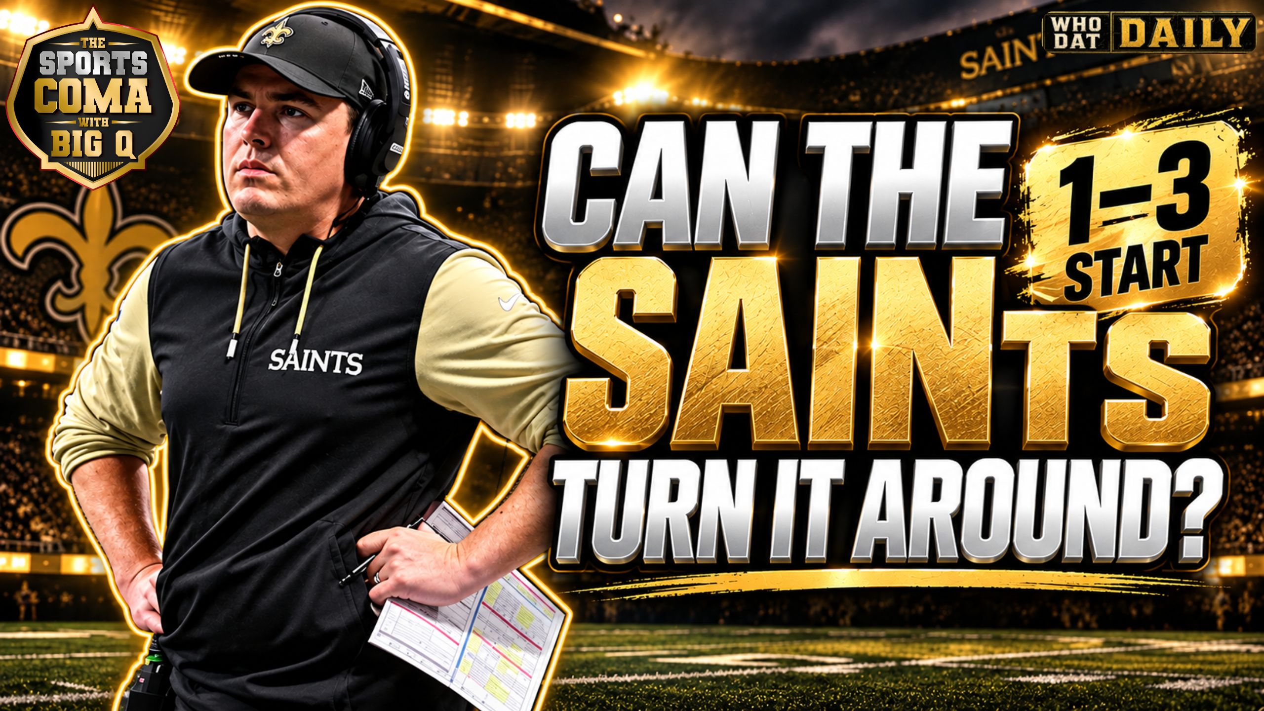 New Orleans Saints 1-3 start playoff history