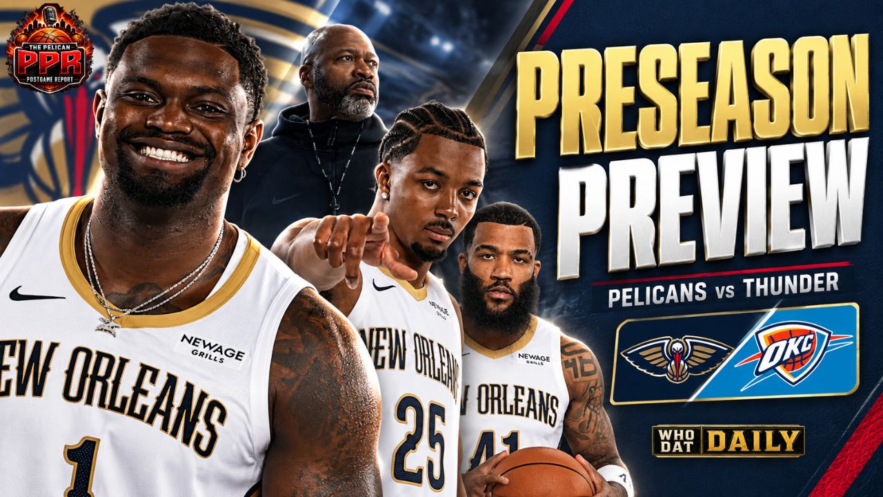 The New Orleans Pelicans open the preseason Tuesday night against the Oklahoma City Thunder at BOK Center in Tulsa, giving Jamahl Mosley’s team its first chance to show the new defensive identity in live game action.