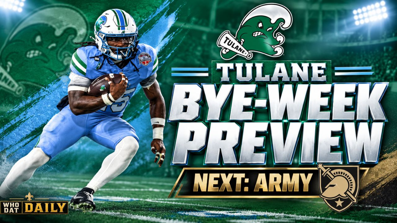 Tulane football players preparing for the Green Wave's road game at Army.