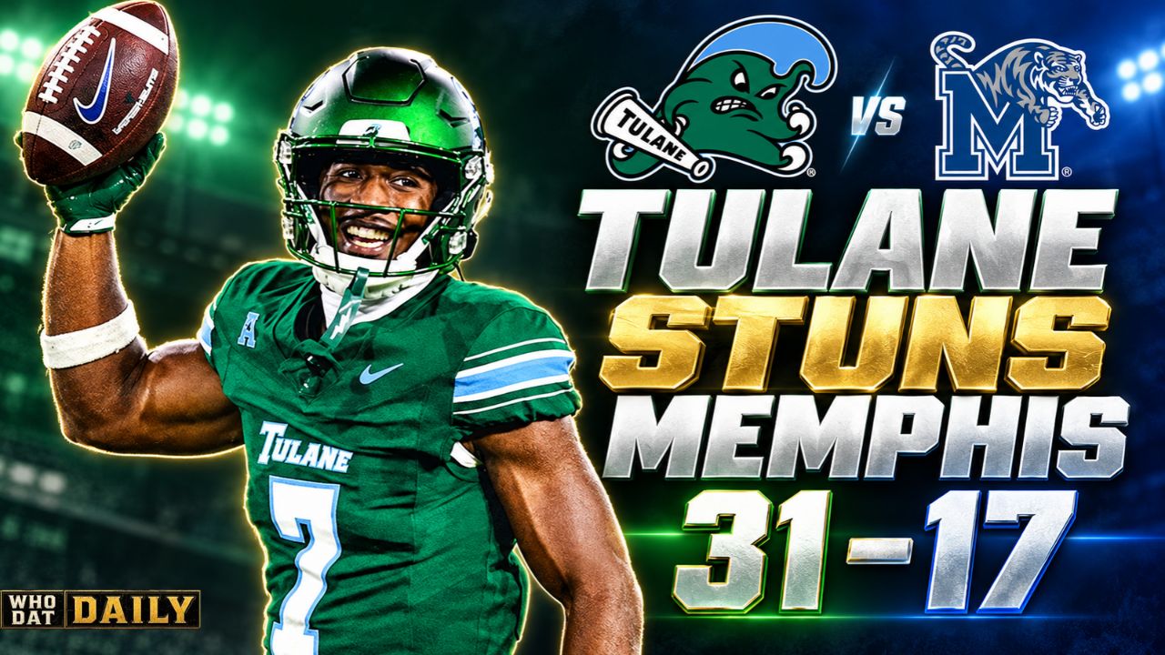 For a final-score graphic: Tulane Green Wave defeats Memphis Tigers 31–17 at YulmanFor a final-score graphic: Tulane Green Wave defeats Memphis Tigers 31–17 at Yulman Stadium on October 16, 2026. Stadium on October 16, 2026.